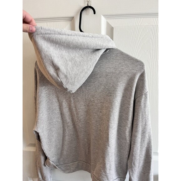 QUINCE SuperSoft Fleece Pullover Hoodie in Heather Grey - Size XS - Picture 7 of 8